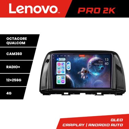 Navigáció Mazda CX5 2015-2017 Android rádió gps internet 8 magos QLED 2K 12+256 360 Lenovo