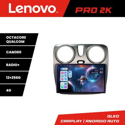 Navigáció Dacia Dokker Android rádió bluetooth internet 8 magos QLED 2K 12+256 360 RAM Lenovo