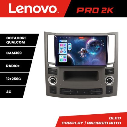 Navigáció Infiniti FX45 2007-2009 Android rádió gps internet 8 magos QLED 2K 12+256 360 fx45-régi+EDT-E209 Lenovo
