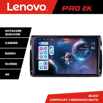 Navigáció Skoda Kodiaq Lenovo Kit-KODIAQ 8 magos QLED 2K 12+256 360 Android Waze USB Internet Navigáció Youtube Rádió