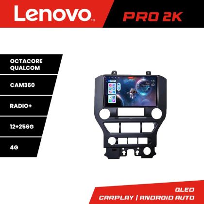 Navigáció Ford Mustang 2015-2020 Lenovo Kit-MUSTANG 8 magos QLED 2K 12+256 360 Android Waze USB Internet Navigáció Youtube Rádió