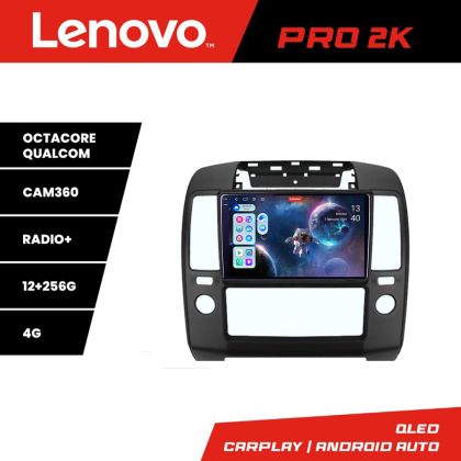 Navigáció Nissan Navara Pathfinder 2005-2010 Lenovo Kit-NAV5 8 magos QLED 2K 12+256 360 Android Waze USB Internet Navigáció Youtube Rádió