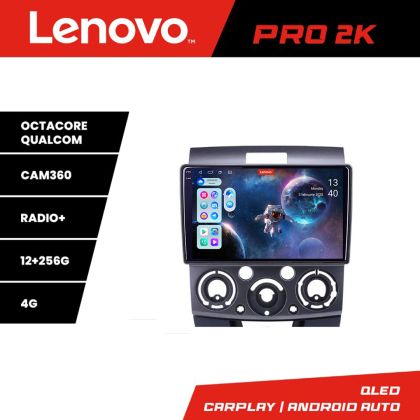 Navigáció Ford Ranger Mazda BT50 2007-2012 Lenovo Kit-RANGER 8 magos QLED 2K 12+256 360 Android Waze USB Internet Navigáció Youtube Rádió