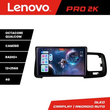 Volvo S60 2014-2018 navigáció Sensus Connect rendszerrel Lenovo Kit-s60-14 8 magos QLED 2K 12+256 360 Android Waze USB internet navigáció Youtube R