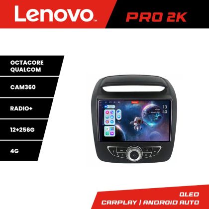 Navigáció Kia Sorento 2012-2015 autók gyári navigációval Android rádió gps internet 8 magos QLED 2K 12+256 360 Lenovo
