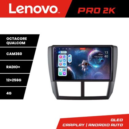 Navigáció Subaru Forester 2007-2013 Lenovo Kit-SU01 8 magos QLED 2K 12+256 360 Android Waze USB Internet Navigáció Youtube Rádió