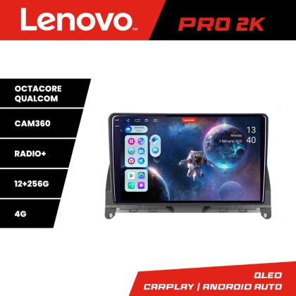 Navigáció Mercedes W204 2008-2012 Lenovo Kit-W204 8 magos QLED 2K 12+256 360 Android Waze USB Internet Navigáció Youtube Rádió