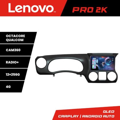 Navigáció Jeep Wrangler 2014-2016 Android rádió gps internet 8 magos QLED 2K 12+256 360 Lenovo