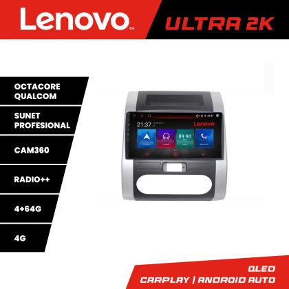 Navigáció Nissan X-Trail 2007-2013 Lenovo Kit-001 8 magos QLED Qualcomm 4+64 360 Android Waze USB Internet Navigáció Youtube Rádió