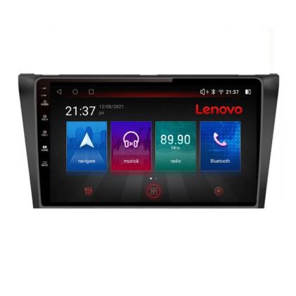 Navigáció Mazda 3 2009-2014 Lenovo Kit-034 8 magos QLED Qualcomm 4+64 360 Android Waze USB Internet Navigáció Youtube Rádió
