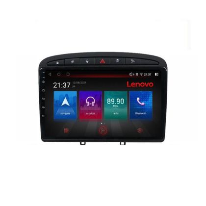 Navigatie Peugeot 308 Quad Core Lenovo Kit-038 8 core QLED Qualcomm 4+64 360 Android Waze USB Navigatie Internet Youtube Radio