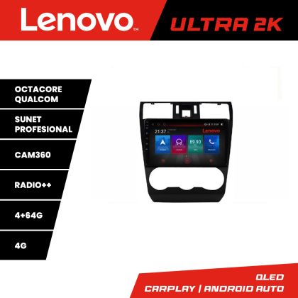 Navigáció Subaru Subaru Forester Impreza XV 2013 2013 Lenovo Kit-062 8 magos QLED Qualcomm 4+64 360 Android Waze USB Internet Navigáció Youtube Rádió