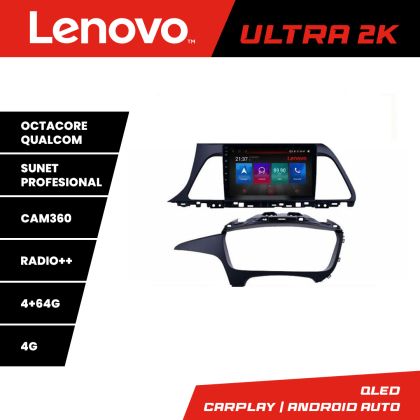 Navigáció Hyundai Sonata Lenovo Kit-417 8 magos QLED Qualcomm 4+64 360 Android Waze USB Internet Navigáció Youtube Rádió