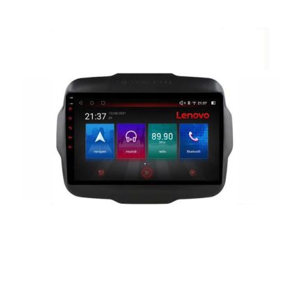 Navigáció Jeep Renegade 2015-2020 Lenovo Kit-500 8 magos QLED Qualcomm 4+64 360 Android Waze USB internet navigáció Youtube rádió
