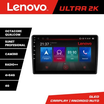Navigáció Citroen Berlingo 2008-2018 Lenovo Kit-berlingo 8 magos QLED Qualcomm 4+64 360 Android Waze USB Internet Navigáció Youtube Rádió