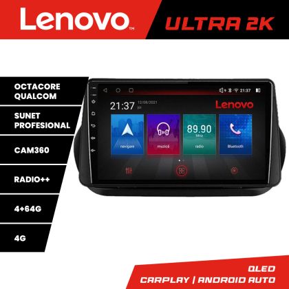 Navigáció Peugeot Bipper, Citroen Nemo, Fiat Qubo 2008-2017 Android rádió gps internet 8 magos QLED Qualcomm 4+64 360 Lenovo v1