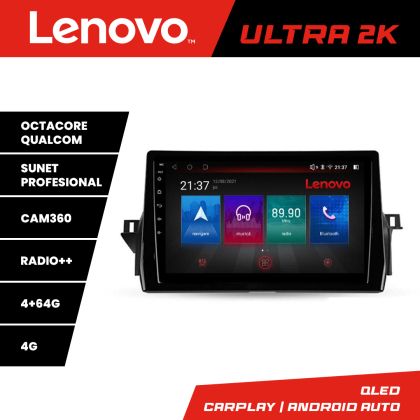 Navigáció Toyota Camry 2021 - Lenovo Kit-camry2021 8 magos QLED Qualcomm 4+64 360 Android Waze USB Internet Navigáció Youtube Rádió