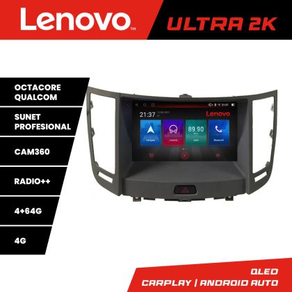 Navigáció Infinity FX 2009-2012 közötti évek Android rádió gps internet 8 magos QLED Qualcomm 4+64 360 Lenovo