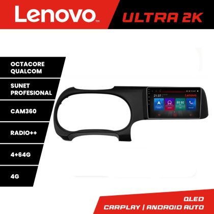 Navigáció Hyundai I10 2020 Lenovo Kit-I10 8 magos QLED Qualcomm 4+64 360 Android Waze USB internet navigáció Youtube rádió