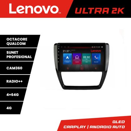 Navigáció VW Jetta 2011-2018 Lenovo Kit-JETLenovo Kit-15 8 magos QLED Qualcomm 4+64 360 Android Waze USB Internet Navigáció Youtube Rádió
