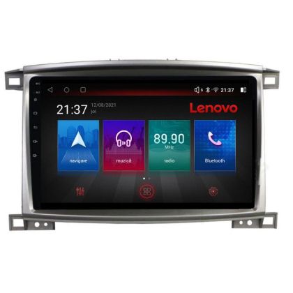 Toyota Land Cruiser L100 2002-2008 navigáció Lenovo Kit-L100 8 magos QLED Qualcomm 4+64 360 Android Waze USB internet navigáció Youtube rádió
