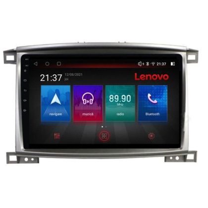 Toyota Land Cruiser L100 2002-2008 navigáció Lenovo Kit-L100 8 magos QLED Qualcomm 4+64 360 Android Waze USB internet navigáció Youtube rádió v1