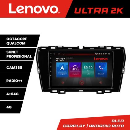 Navigáció Ssang Young Tivoli 2020 - Lenovo Kit-tivoli 8 magos QLED Qualcomm 4+64 360 Android Waze USB Internet Navigáció Youtube Rádió