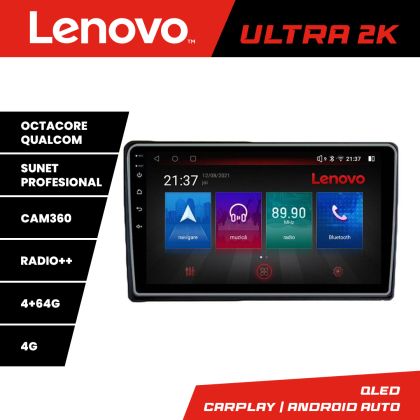 Navigáció Ford Transit Focus Kuga Lenovo Kit-transit 8 magos QLED Qualcomm 4+64 360 Android Waze USB Internet Navigáció Youtube Rádió