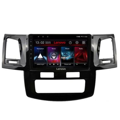 Navigáció Toyota Hilux 2008-2014 Lenovo Kit-143 8 magos QLED 2K 8+256 360 Android Waze USB Internet Navigáció Youtube Rádió