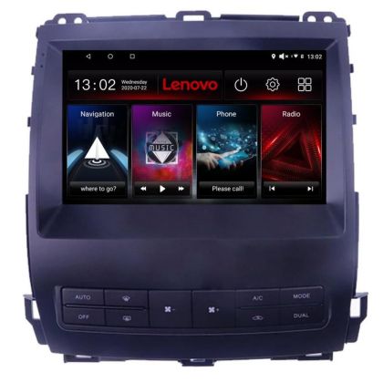 Navigáció Toyota Prado J120 2002-2009 Lenovo Kit-j120 8 magos QLED 2K 8+256 360 Android Waze USB Internet Navigáció Youtube Rádió