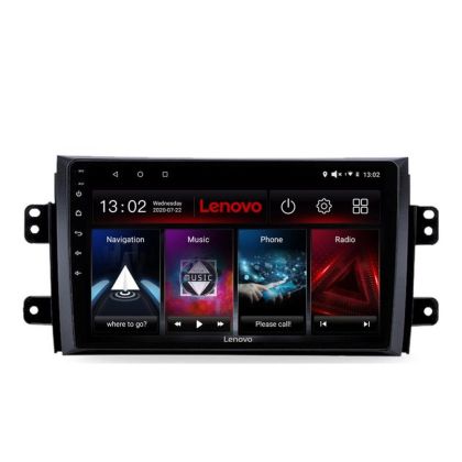 Navigáció Suzuki SX4 2006-2013 Lenovo Kit-124 4+64 GB Android Waze USB Internet Navigáció Youtube Rádió
