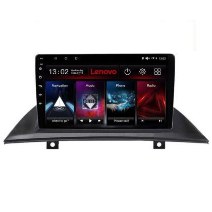 Navigáció BMW X3 2004-2012 Lenovo Kit-083 8 magos 6+128 GB Android Waze USB Internet Navigáció Youtube Rádió