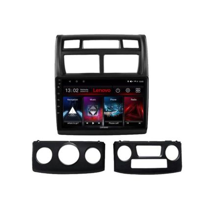 Navigáció Kia Sportage 2007-2013 Lenovo Kit-023 8 magos QLED 2K 4+64 360 Android Waze USB Internet Navigáció Youtube Rádió