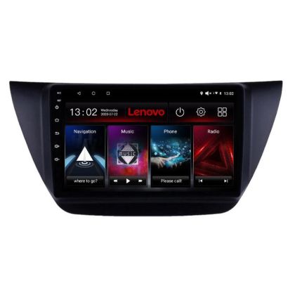 Navigáció Mitsubishi Lancer 2001-2007 Lenovo Kit-LANCER07 8 magos QLED 2K 4+64 360 Android Waze USB Internet Navigáció Youtube Rádió