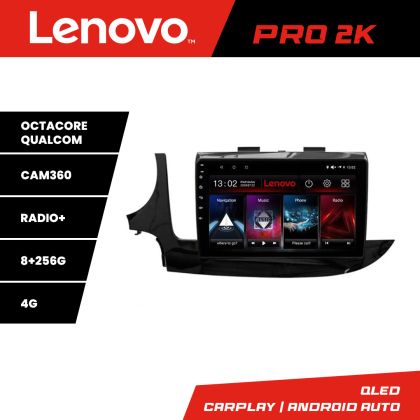 Navigáció Opel Mokka 2016- Lenovo Kit-MOKKA2 8 magos QLED 2K 8+256 360 Android Waze USB Internet Navigáció Youtube Rádió v1