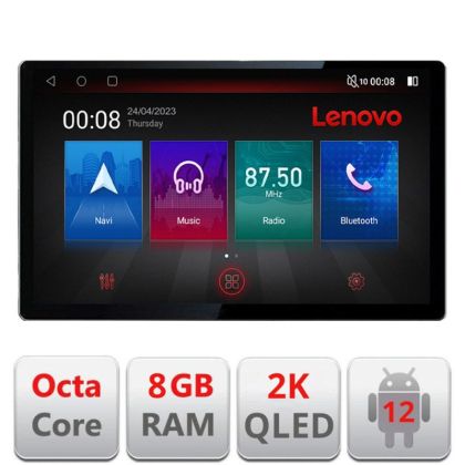 Audi A4 A5 B8 navigáció MMI3G rendszerrel, 13"-os 2K QLED képernyővel, Octacore processzorral, 8 GB RAM-mal, 128 GB HDD-vel, 4G-vel, 360 fokos élő közvetítésekkel, DSP-vel, Carplay-jel és Bluetooth-szal