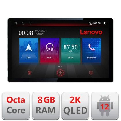 Navigáció Mercedes Viano Vito 2014-2022 Kijelző 2K QLED 13", Octacore, 8 GB RAM, 128 GB HDD, 4G, 360, DSP, Carplay, Bluetooth