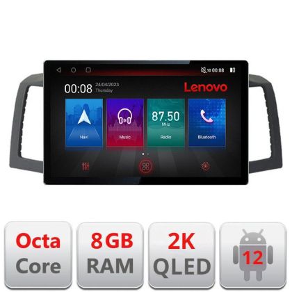 Navigatie Jeep Grand Cherokee 2008-2010 , Ecran 2K QLED 13",Octacore,8Gb RAM,128Gb Hdd,4G,360,DSP,Carplay,Bluetooth