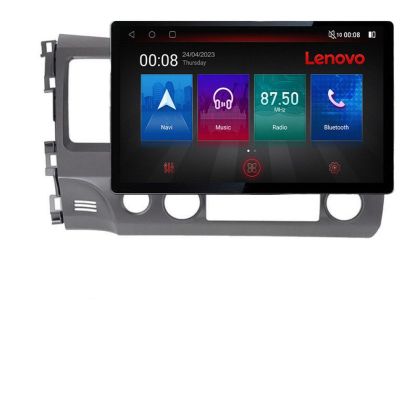 Navigatie Honda Civic Sedan N-044 ecran 13" 2K 8+128 Android Waze USB Navigatie 4G 360 Toslink Youtube Radio KI