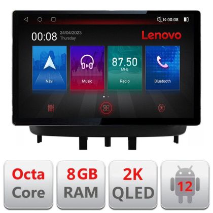 Navigatie Renault Megane 3 N-145 ecran 13" 2K 8+128 Android Waze USB Navigatie 4G 360 Toslink Youtube Radio KIT