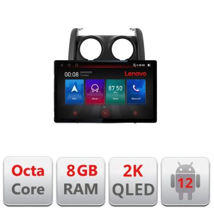 Navigatie Dacia Duster 2012-2019 N-157 ecran 13" 2K 8+128 Android Waze USB Navigatie 4G 360 Toslink Youtube Rad