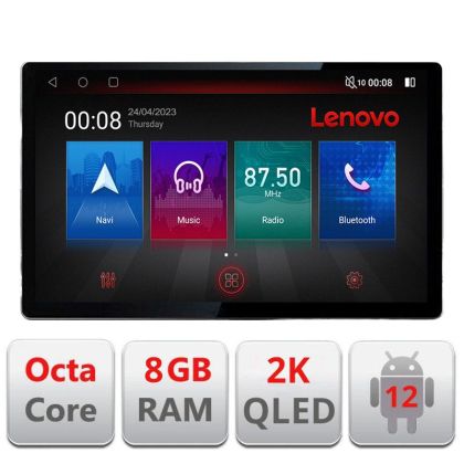 Navigáció Kia Picanto 2016- N-2217 képernyő 13" 2K 8+128 Android Waze USB navigáció 4G 360 Toslink Youtube Rádió K