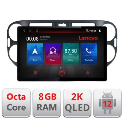 Navigatie VW Tiguan si Golf Plus 2012-2016 ecran 13" 2K 8+128 Android Waze USB Navigatie 4G 360 Toslink Youtube Radio KIT-4