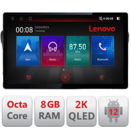 Navigáció Peugeot 508 N-5637 képernyő 13" 2K 8+128 Android Waze USB navigáció 4G 360 Toslink Youtube Rádió KIT-563