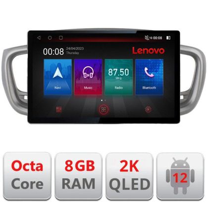 Navigáció Kia Sorento 2015-2018 N-6528 képernyő 13" 2K 8+128 Android Waze USB navigáció 4G 360 Toslink Youtube Rad