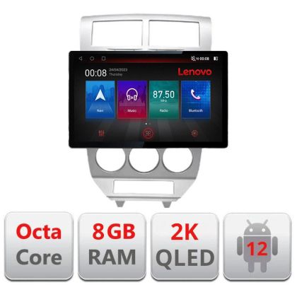 Navigatie Dodge Caliber 2006-2010 N-caliber-06 ecran 13" 2K 8+128 Android Waze USB Navigatie 4G 360 Toslink Yo