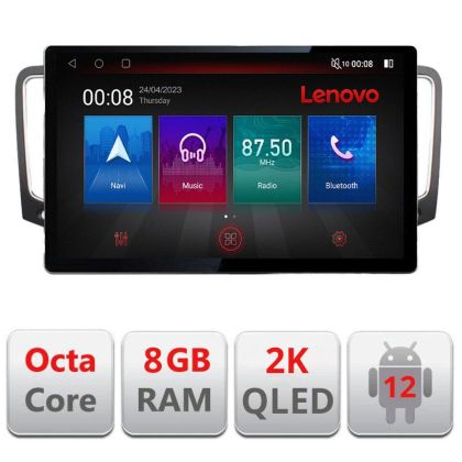 Navigáció VW Sharan 2011-2020 N-SHARAN képernyő 13" 2K 8+128 Android Waze USB Navigáció 4G 360 Toslink Youtube Rad