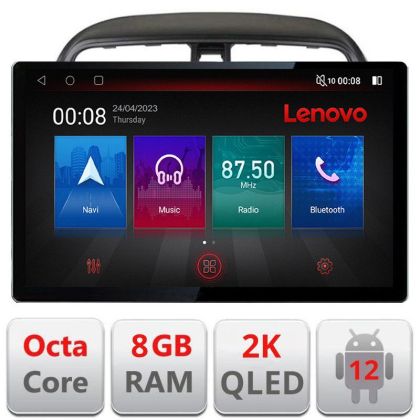 Navigáció Mitsubishi Space Star Mirage Attrage 2012- képernyő 13" 2K 8+128 Android Waze USB navigáció 4G 360 Tosli