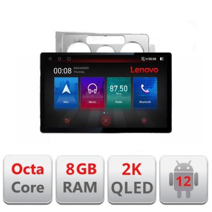 Navigáció VW Touran 2003-2010 N-TOURAN1 képernyő 13" 2K 8+128 Android Waze USB Navigáció 4G 360 Toslink Youtube Ra