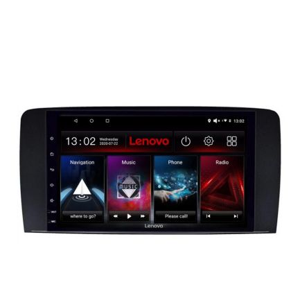 Navigáció Mercedes R osztály Lenovo Kit-215 8 magos QLED 2K 4+64 360 Android Waze USB Internet Navigáció Youtube Rádió